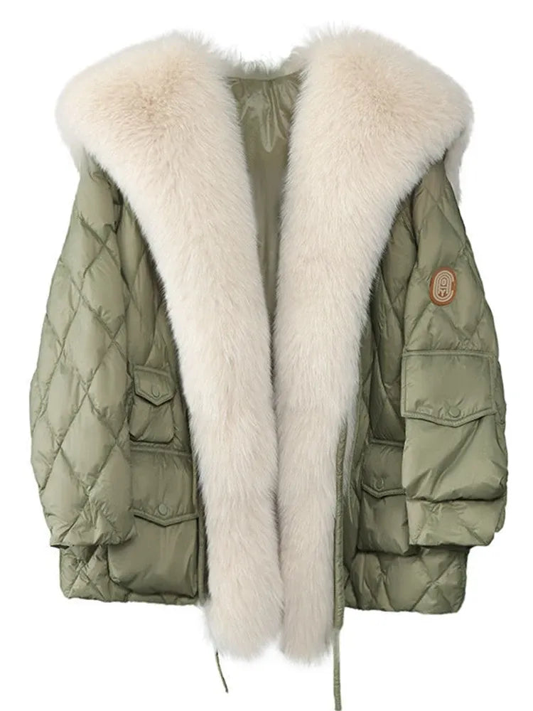 Warmer Frauen Wintermantel Flauschig - Ideal für kalte Monate