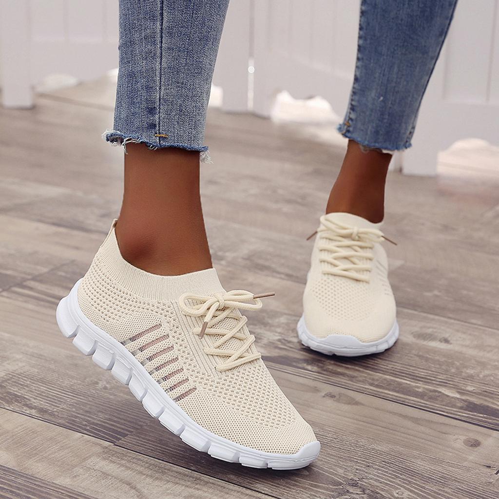Amanda Slip-On atmungsaktiver Fly Woven Laufschuh