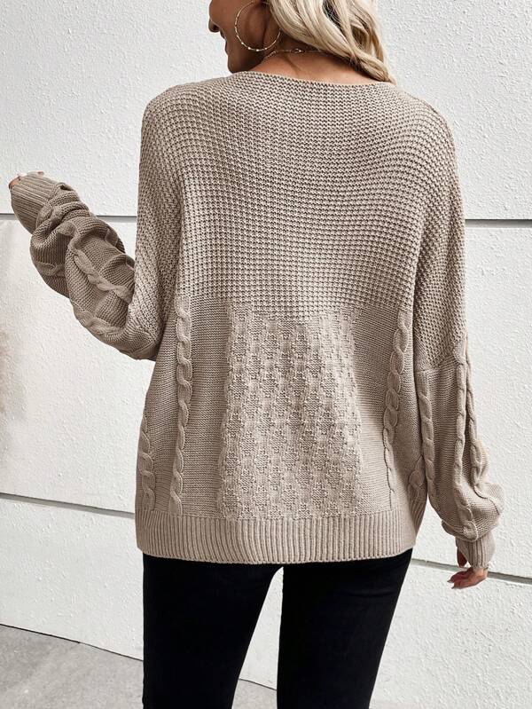 Schicker Pullover mit einfachen Ärmeln