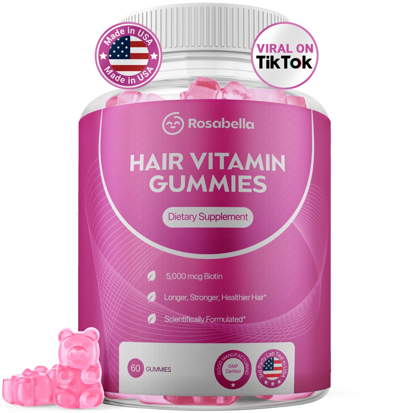 Bellaro Hair Growth Vitamin Gummies