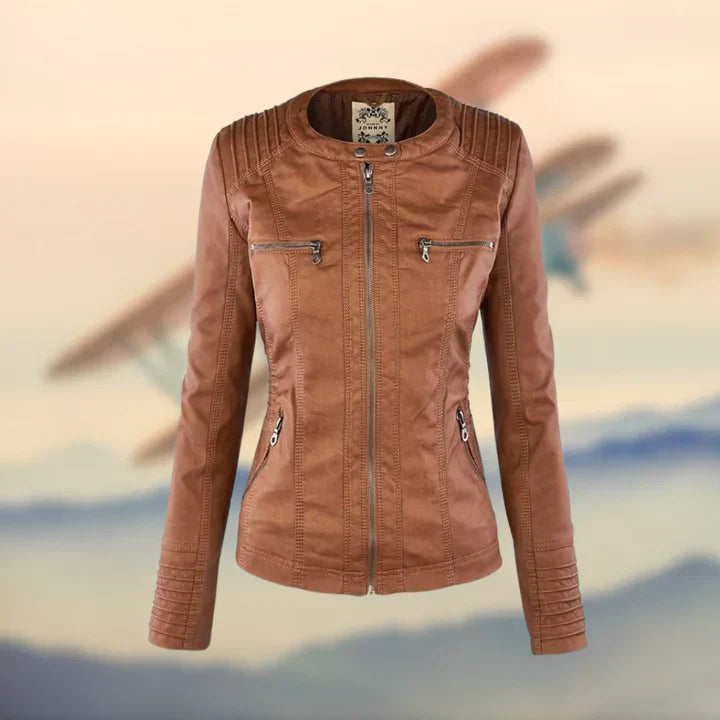 Elisa - Elegantes Design mit abnehmbarer Kapuze Jacke