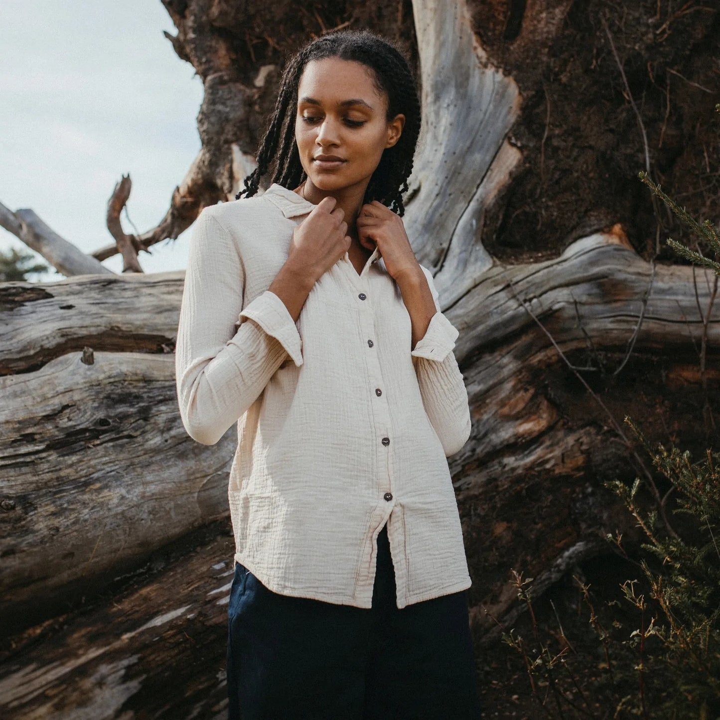 Amira - Musselin Bluse für Frauen