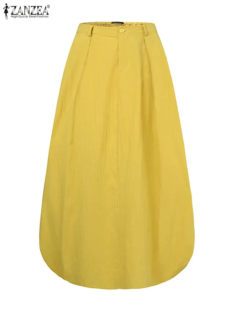 Deiah | Hochtaillierter Baumwollrock für Damen