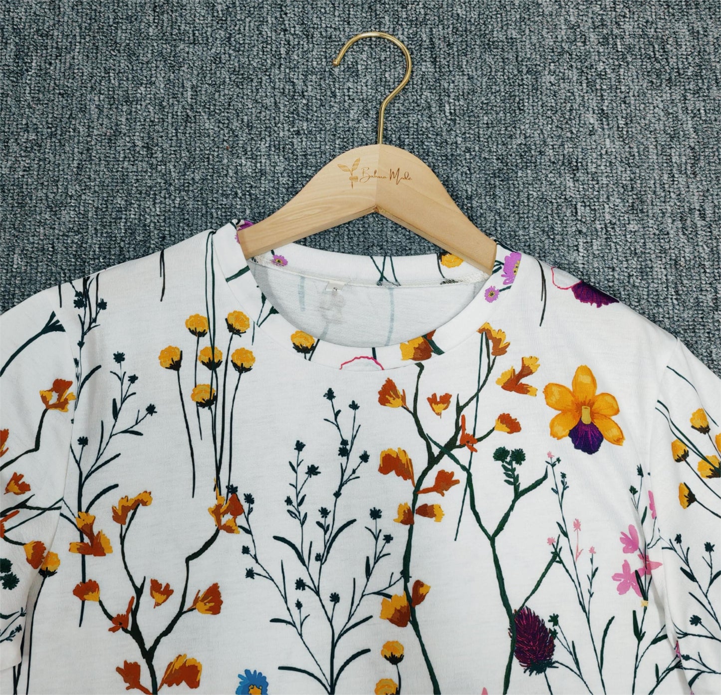 PureWear® - Arizona Garden Weißes Kurzarmtop