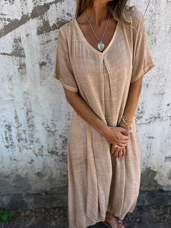 Amalie - Kleid mit V-Ausschnitt