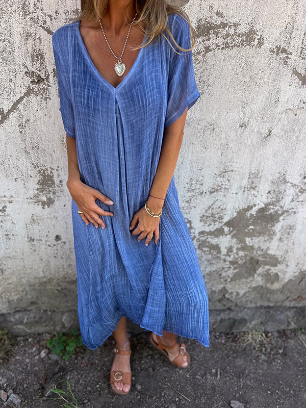 Amalie - Kleid mit V-Ausschnitt