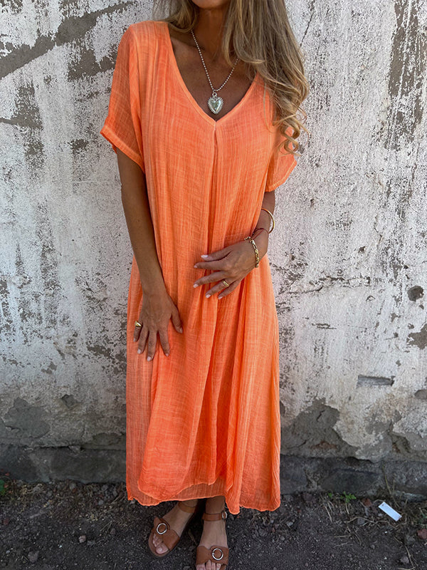 Amalie - Kleid mit V-Ausschnitt