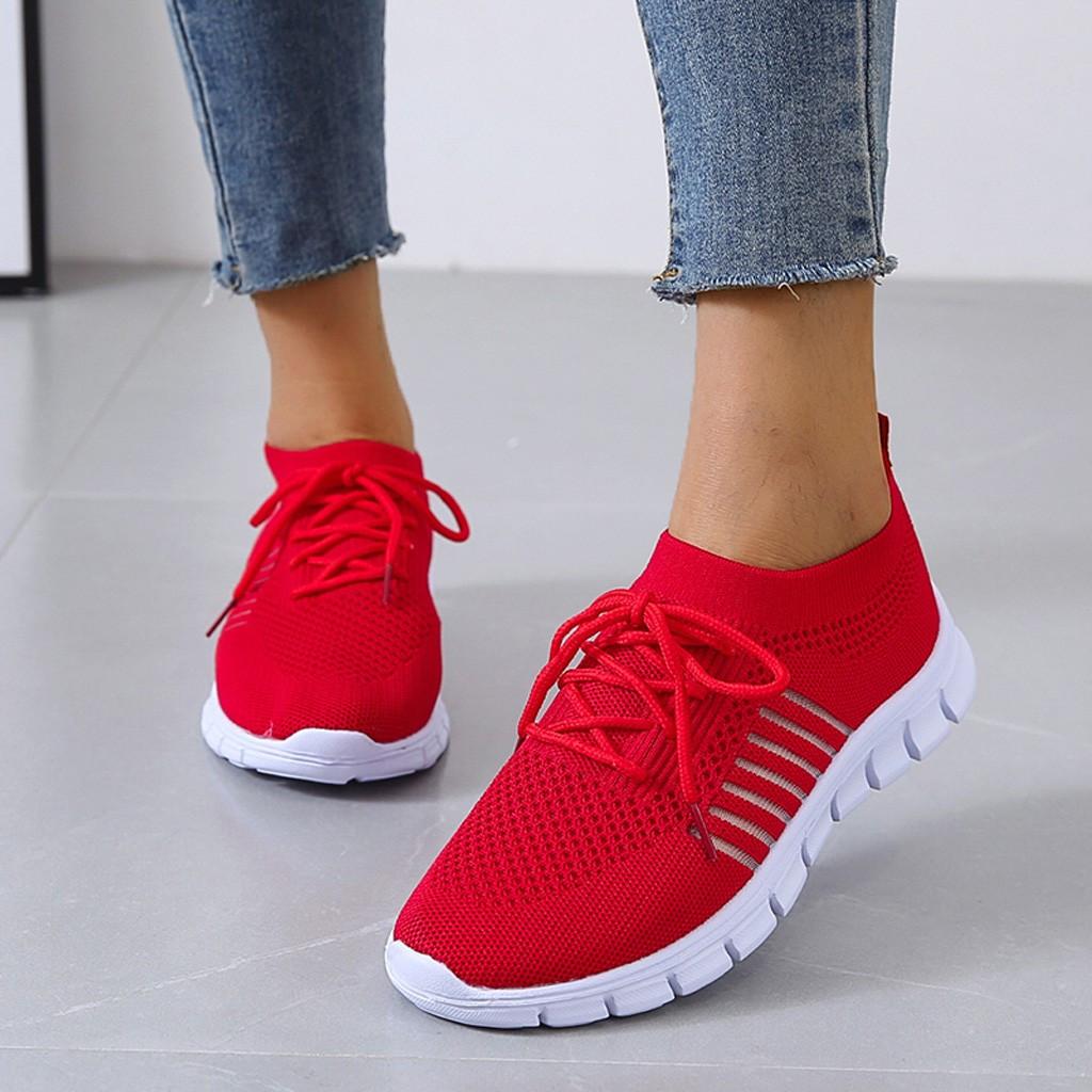Amanda Slip-On atmungsaktiver Fly Woven Laufschuh
