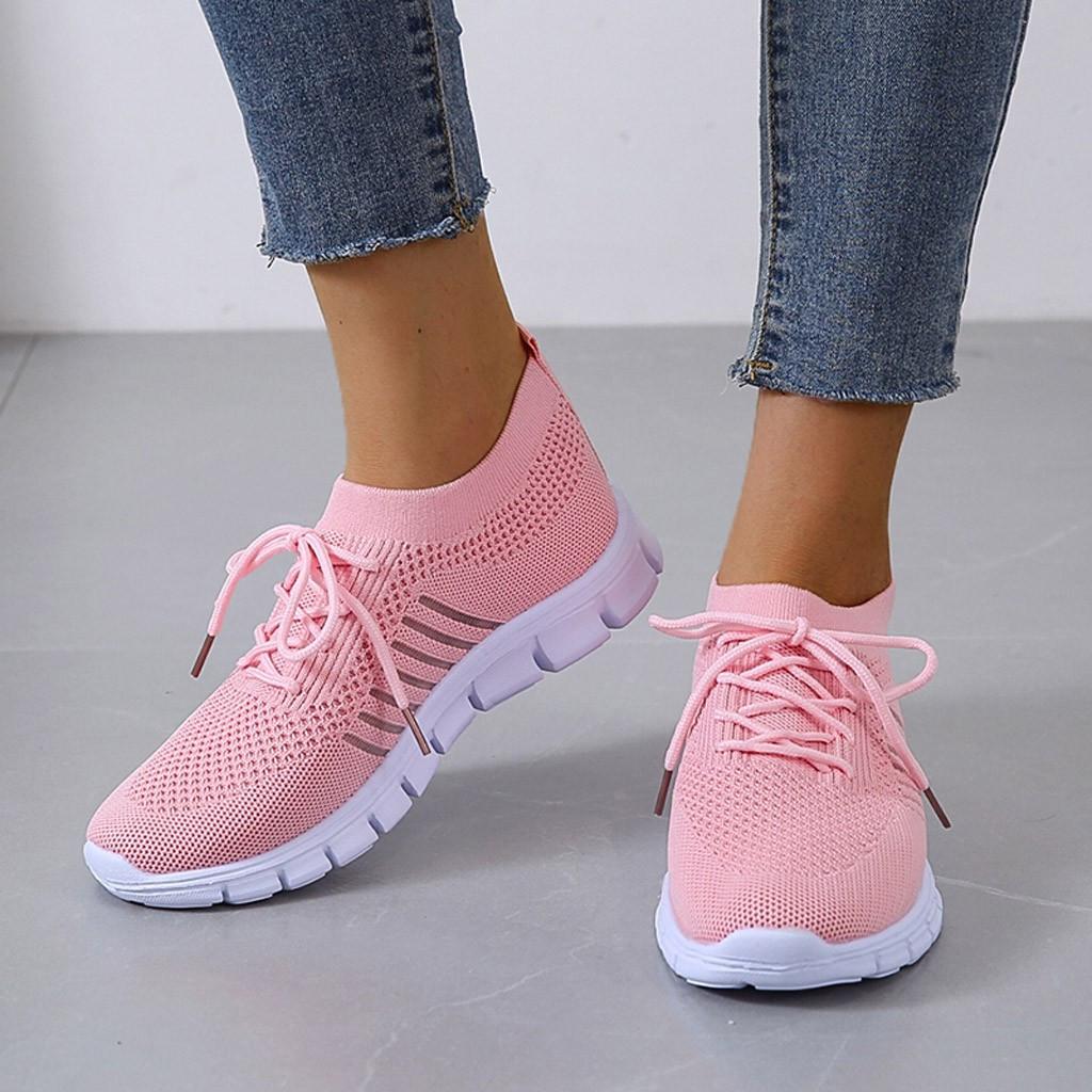 Amanda Slip-On atmungsaktiver Fly Woven Laufschuh