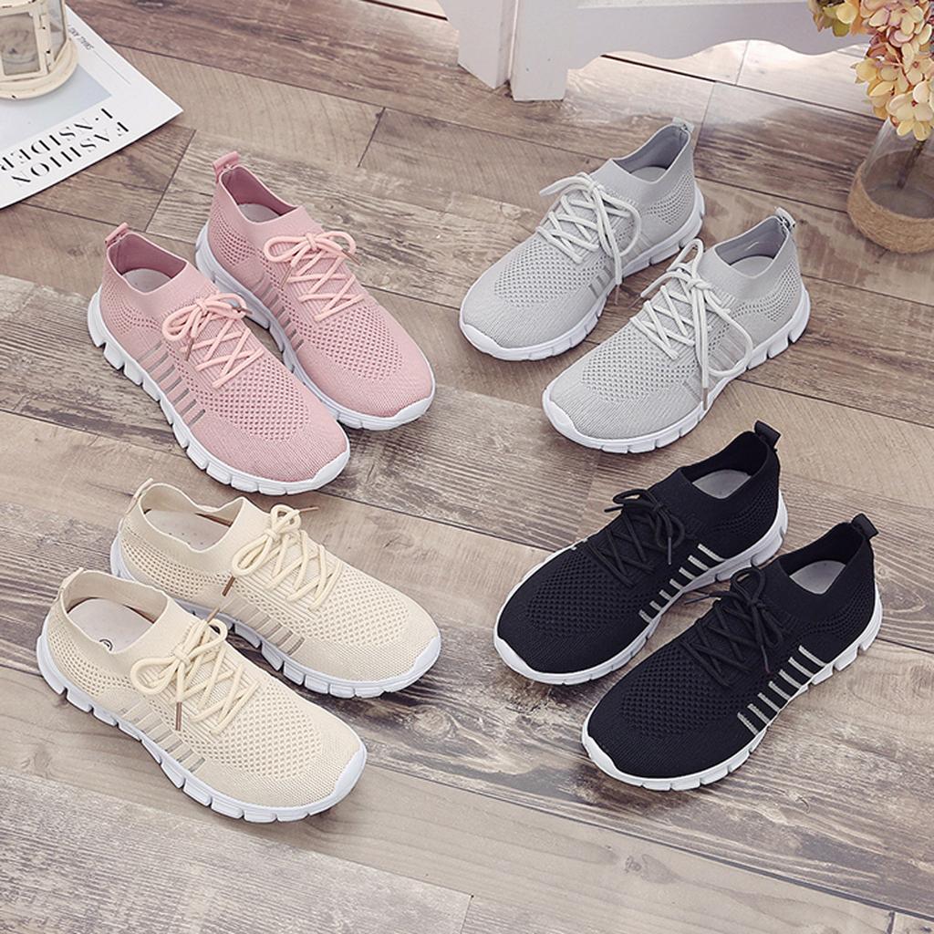 Amanda Slip-On atmungsaktiver Fly Woven Laufschuh