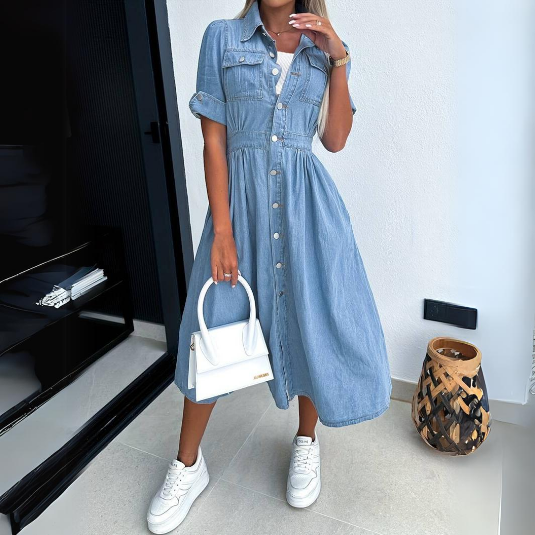 EVIE | Denim-Diva-Modedress