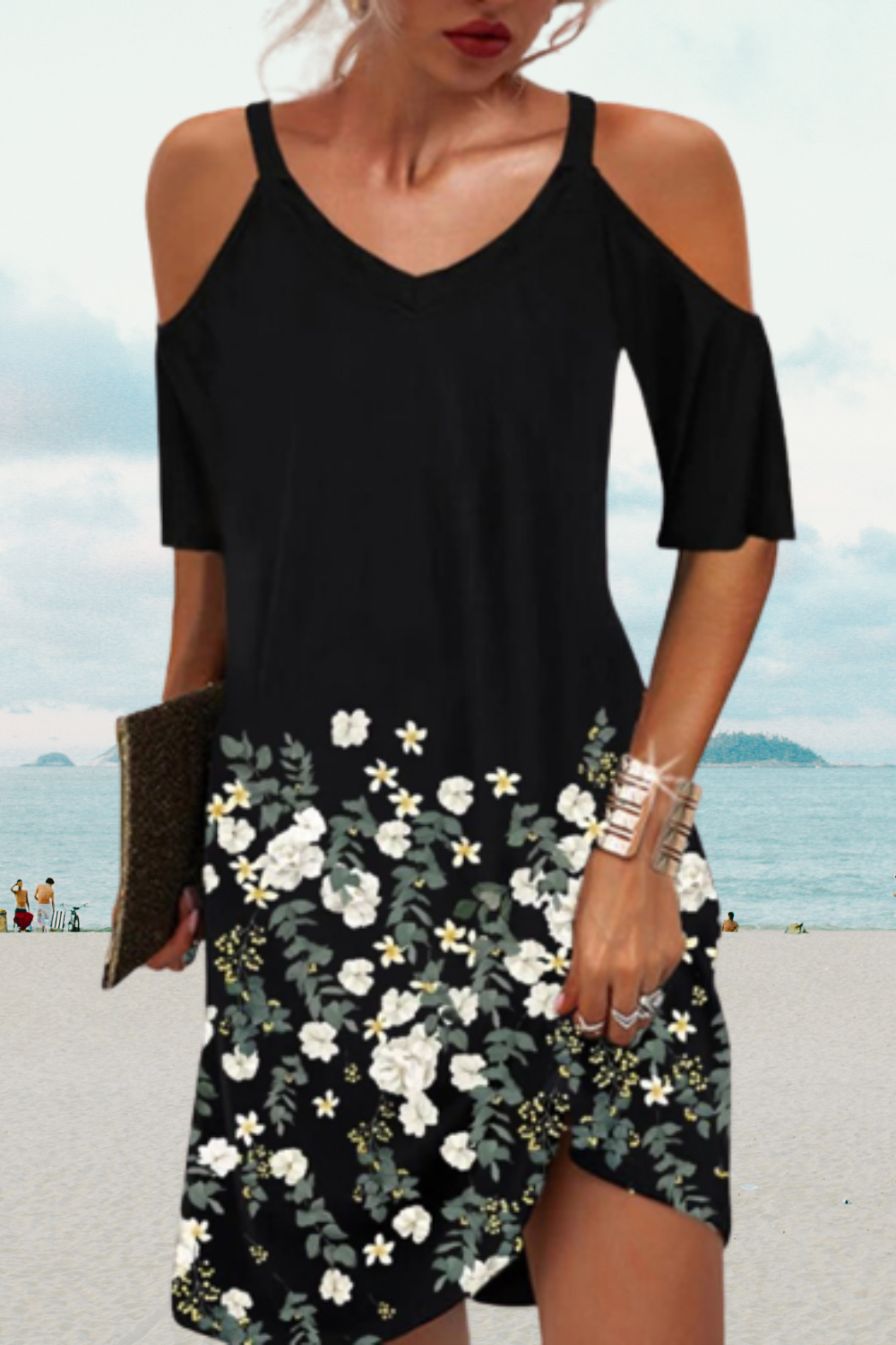 BMC® - Whimsical Bloom Midikleid Verspieltes Blütenmeer