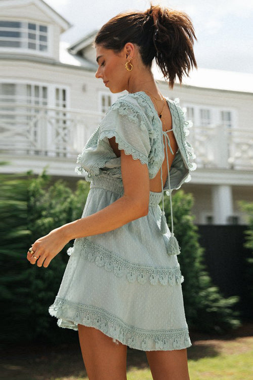 Darby | Rückenfreies Minikleid aus Spitze