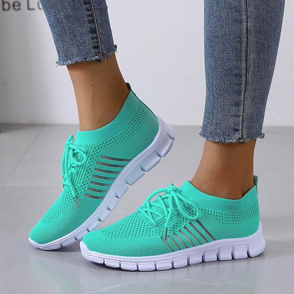 Amanda Slip-On atmungsaktiver Fly Woven Laufschuh