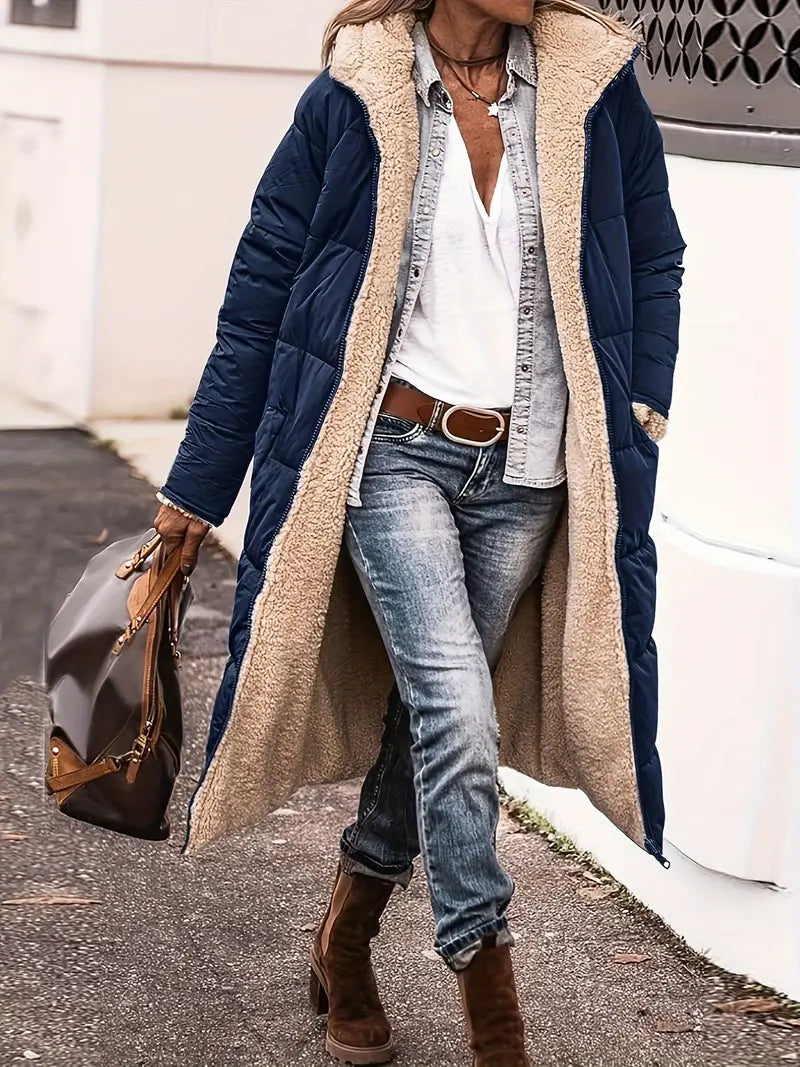 Joline - Glamouröser Winterzauber: Stylischer Mantel für wohlig-warme Eleganz