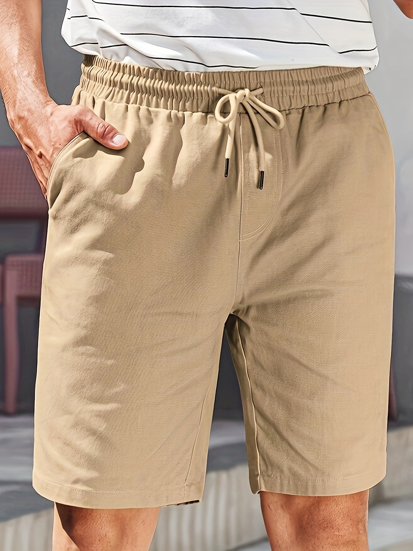 Beige Freizeitshorts aus Baumwolle - Max