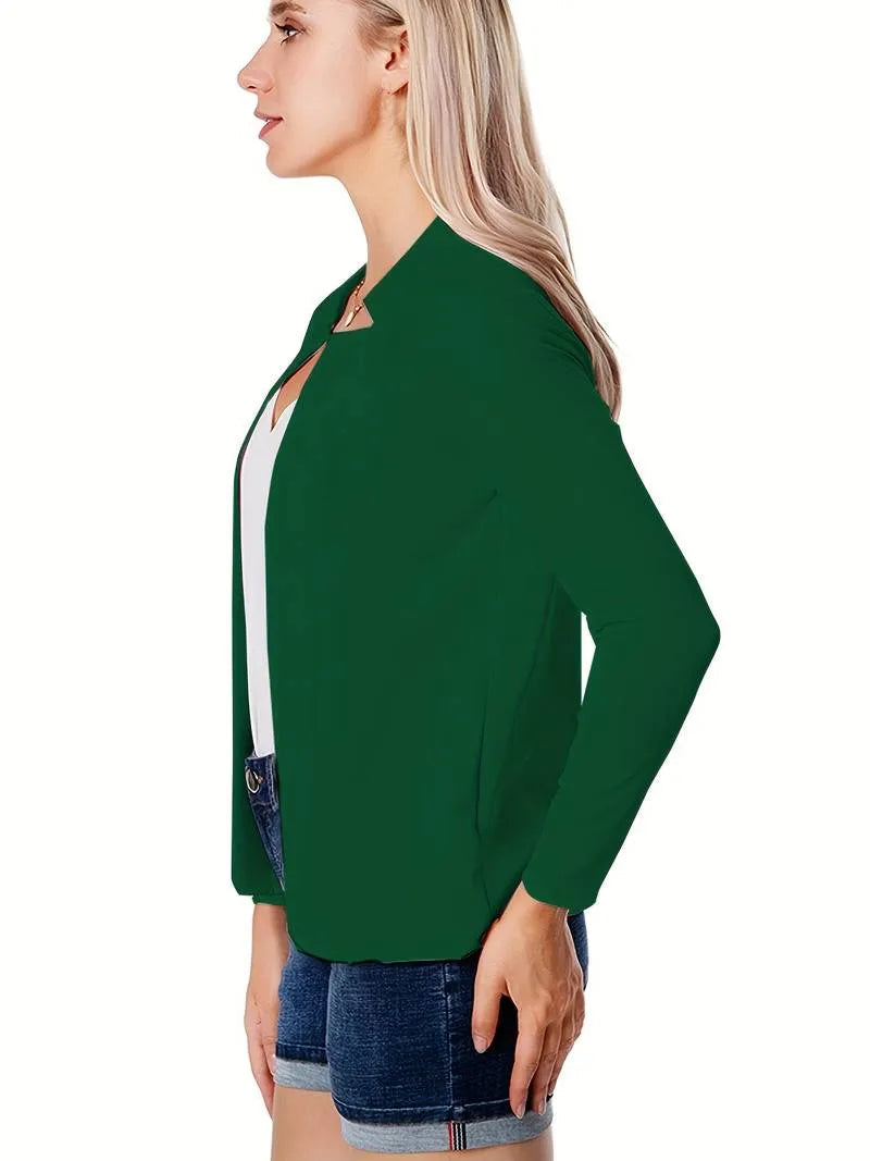 Warmer Frauenblazer mit langen Ärmeln für Herbst & Winter