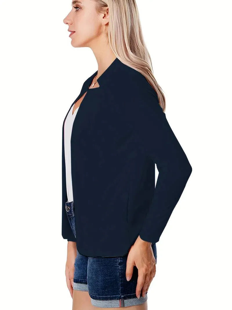 Warmer Frauenblazer mit langen Ärmeln für Herbst & Winter