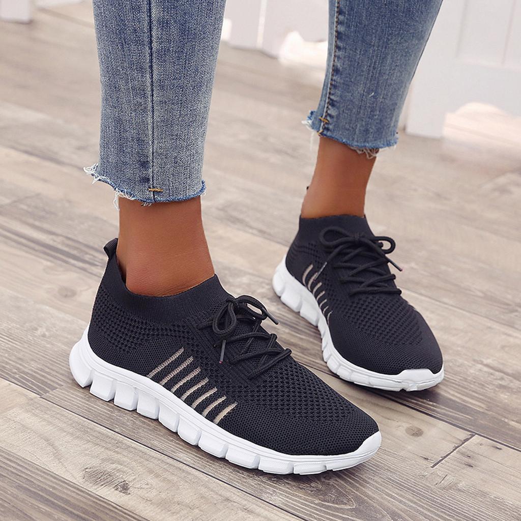 Amanda Slip-On atmungsaktiver Fly Woven Laufschuh