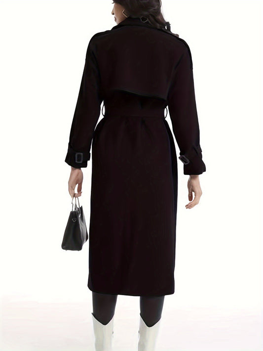Damen-Trenchcoat mit zweireihigem Verschluss