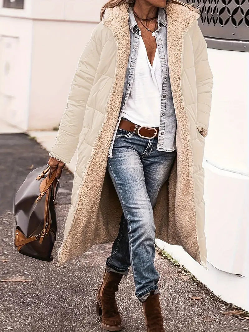 Joline - Glamouröser Winterzauber: Stylischer Mantel für wohlig-warme Eleganz
