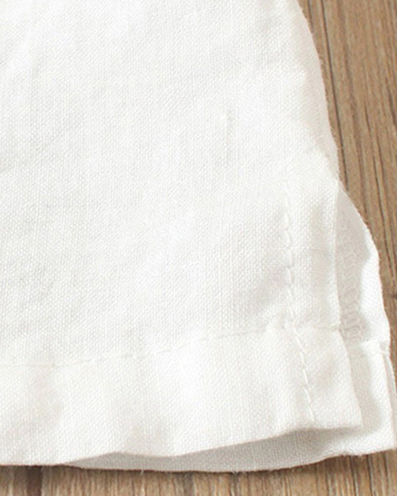 Einfarbiges Kurzarm-T-Shirt mit Rundhalsausschnitt - Vera