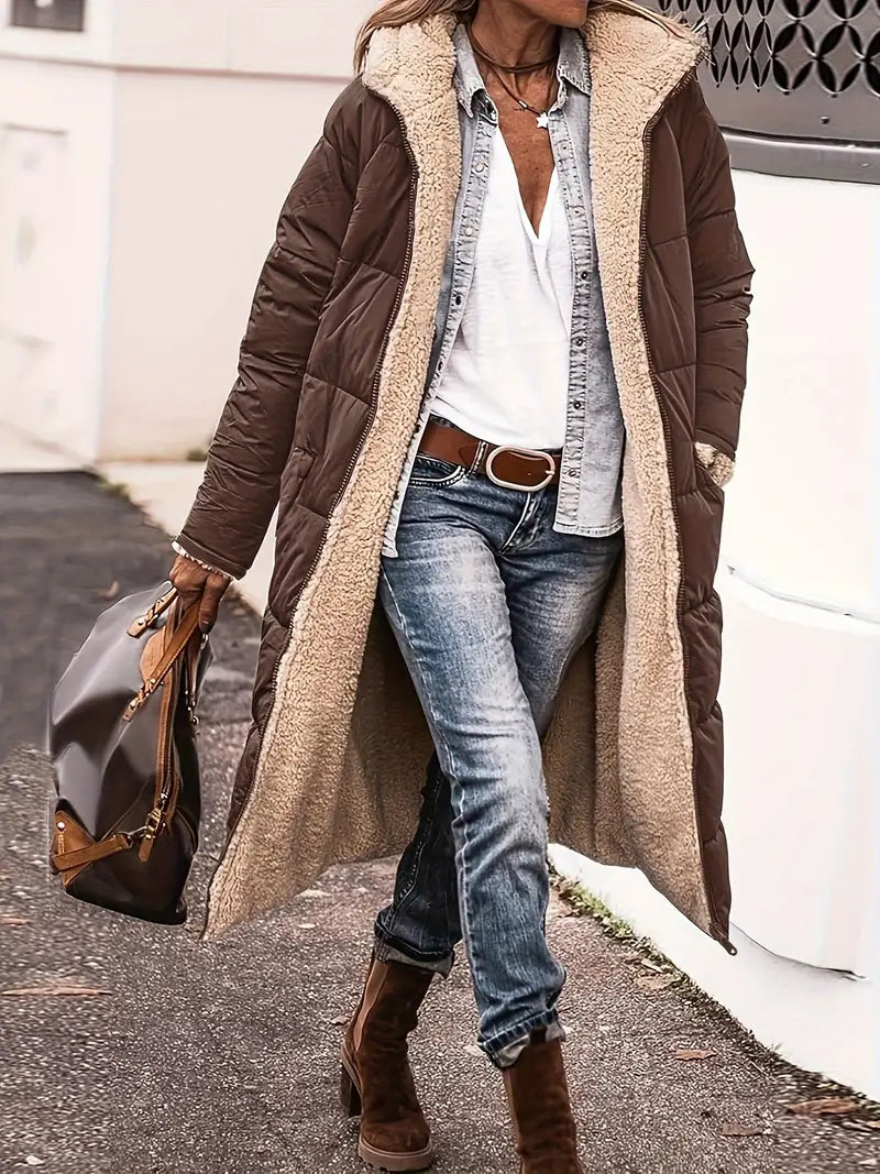 Joline - Glamouröser Winterzauber: Stylischer Mantel für wohlig-warme Eleganz