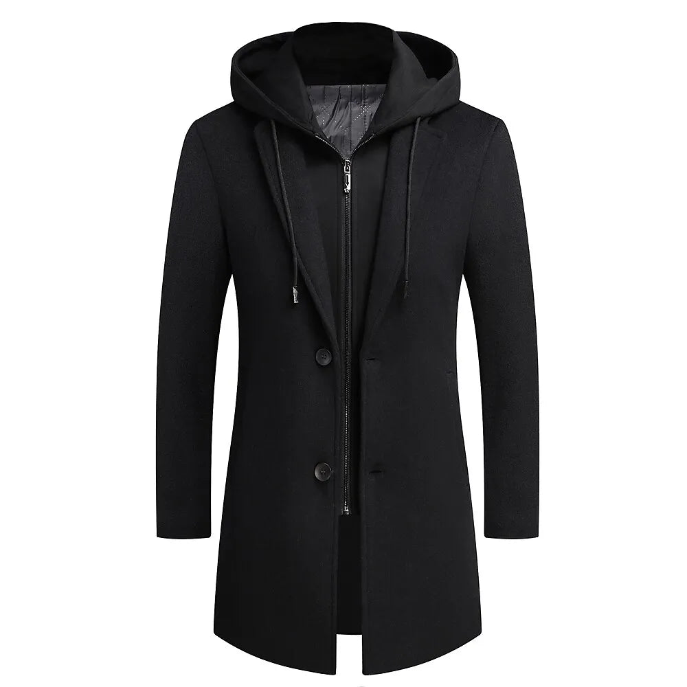 Kyler - Eleganter Mantel mit integriertem Zipper
