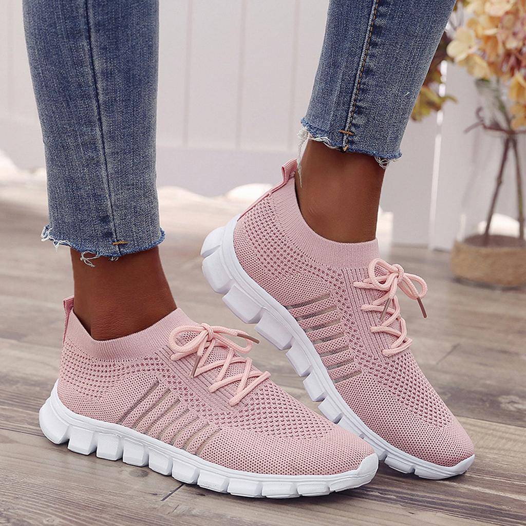 Amanda Slip-On atmungsaktiver Fly Woven Laufschuh