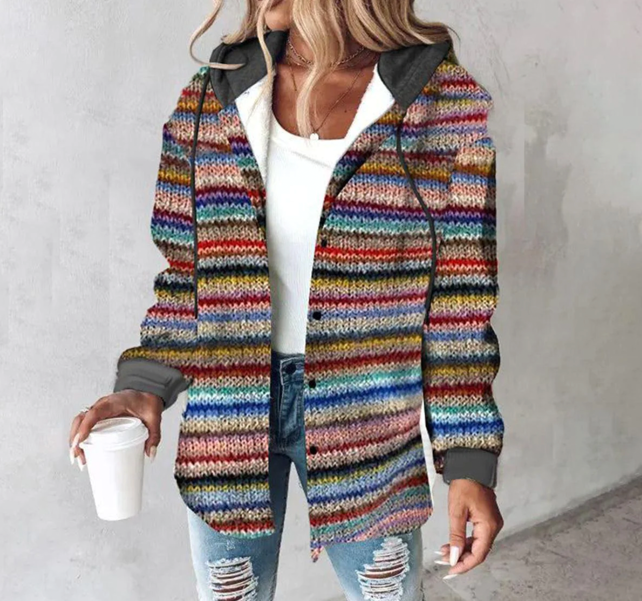 KIKA - warmer Zipper Pullover für den Frühling