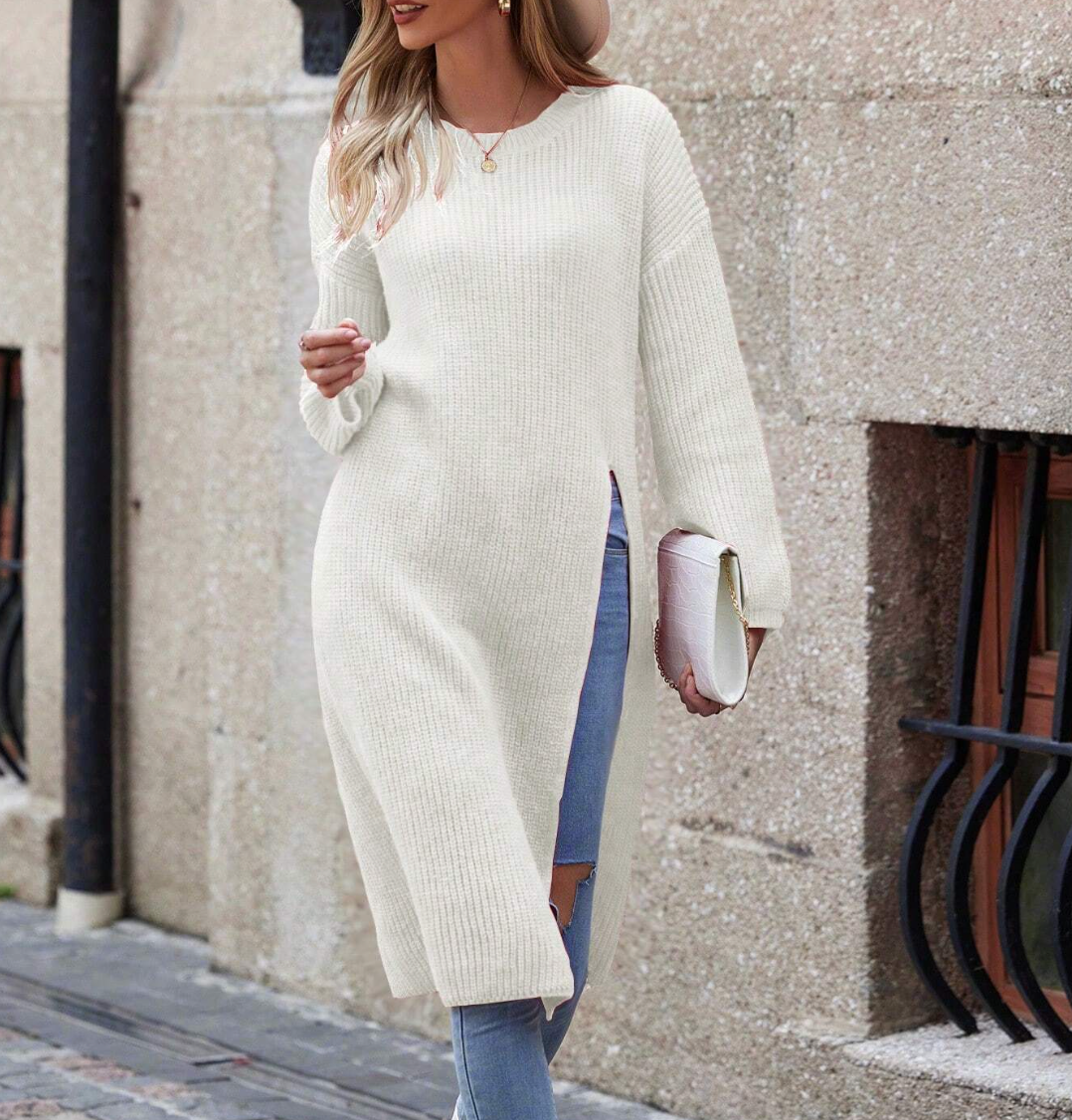 LAURINA - Eleganter Langer Pullover