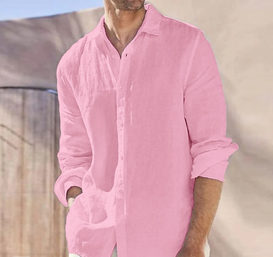 Jone - Elegantes Leinenhemd mit Kragen