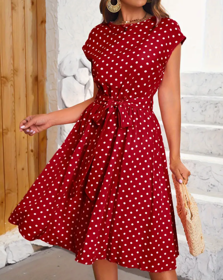 RETRO CHIC - Schönes Vintage Polka Kleid für den Frühling/Sommer