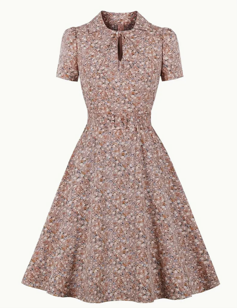 RETRO CHIC - Schönes Vintage Polka Kleid für den Frühling/Sommer