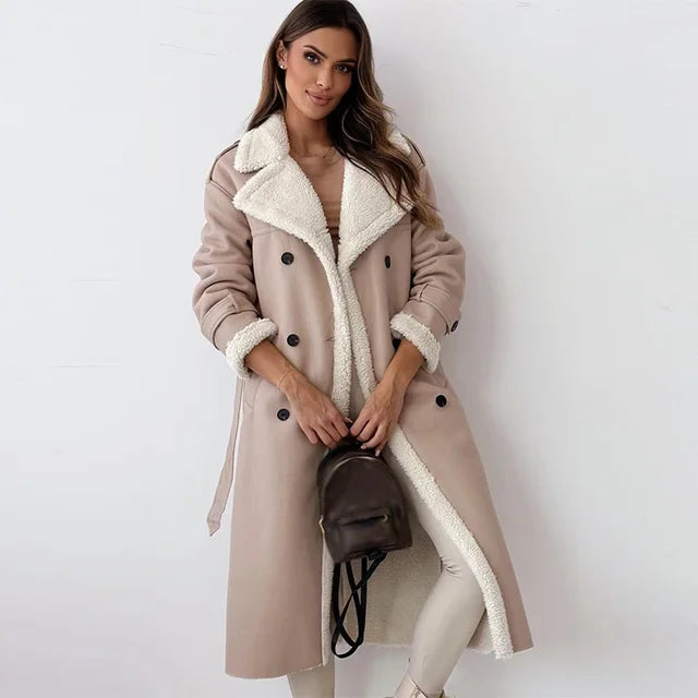 Heather - Eleganter langer Damen-Wintermantel