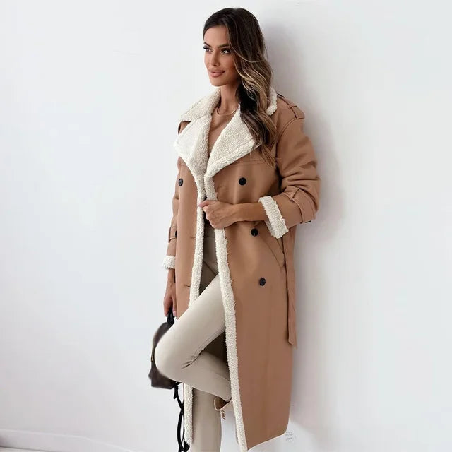 Heather - Eleganter langer Damen-Wintermantel