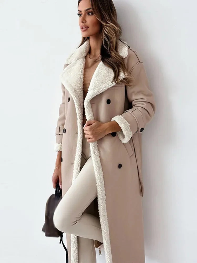 Heather - Eleganter langer Damen-Wintermantel