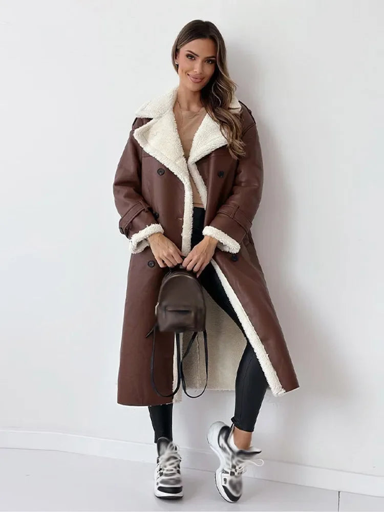 Heather - Eleganter langer Damen-Wintermantel