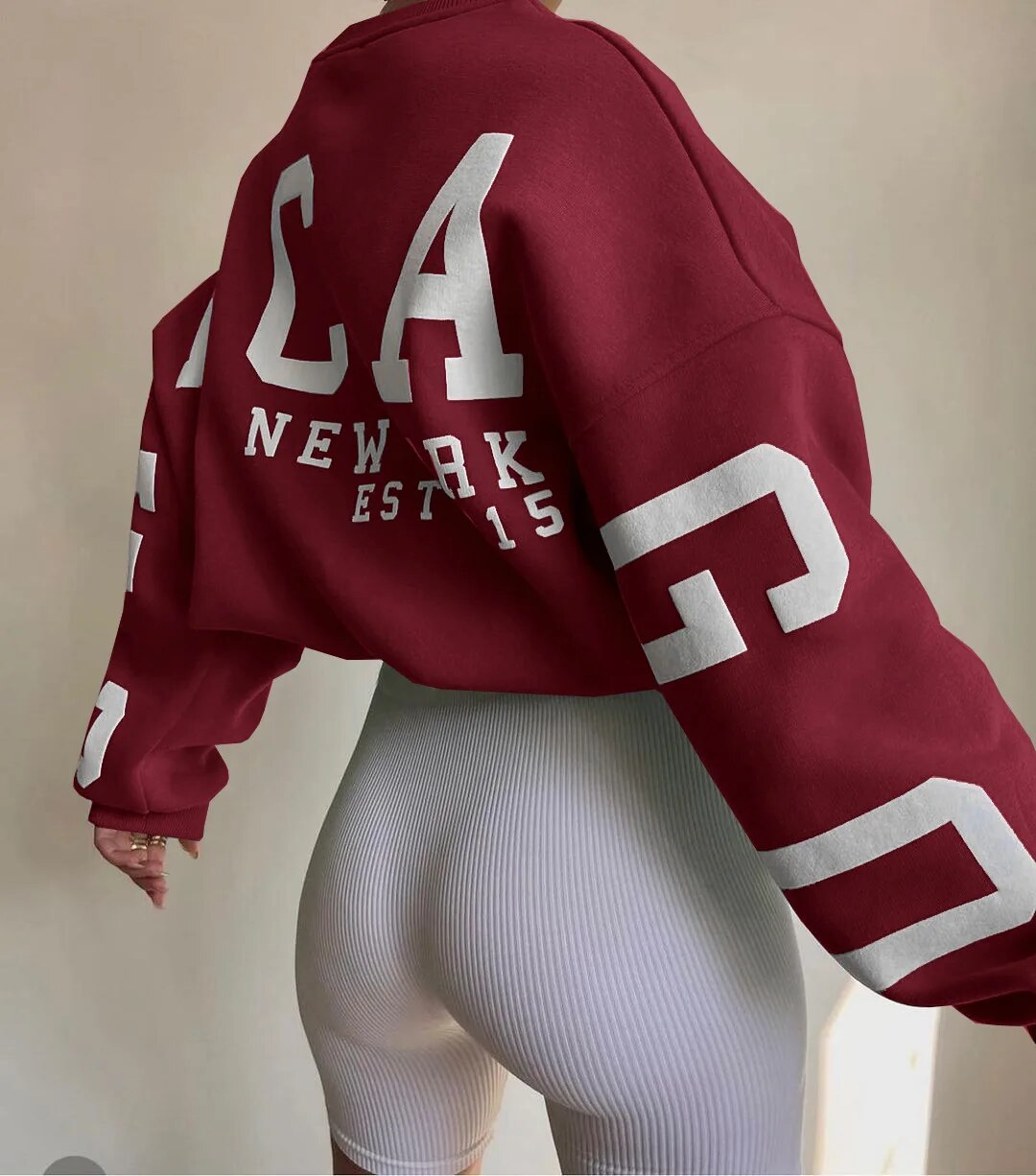 Clarissa | Lässiges Sweatshirt mit Buchstabenmuster