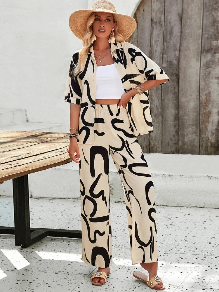 Ciana | Schicker bedruckter Sommeranzug