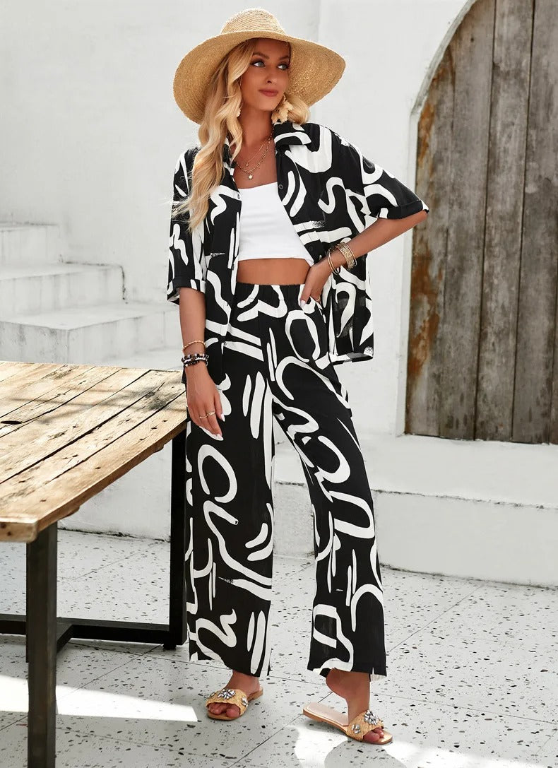 Ciana | Schicker bedruckter Sommeranzug