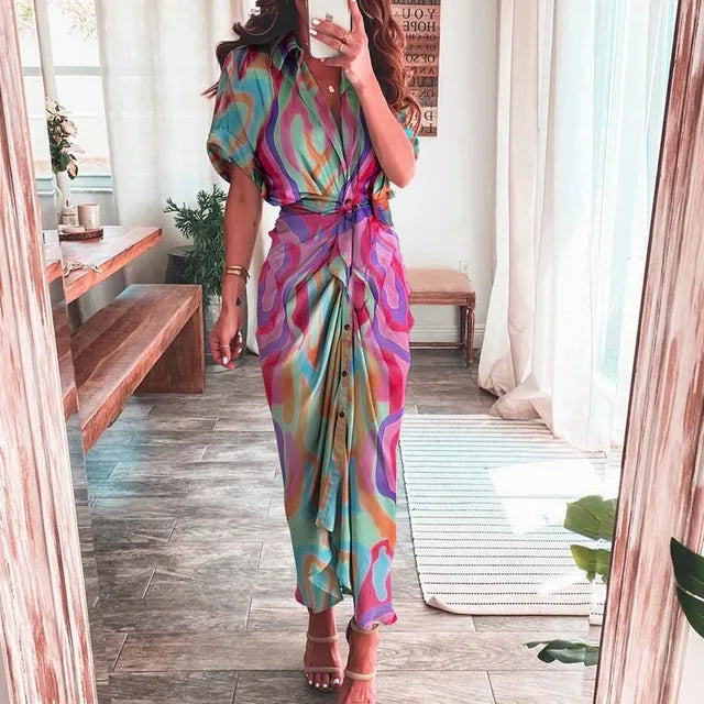 Clara - Roséfarbenes Hemdkleid mit Bandage