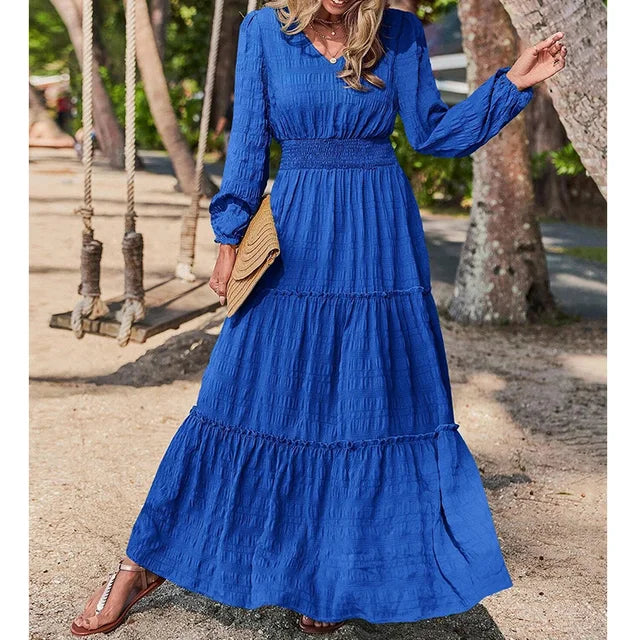 Amelie - Elegantes Maxikleid in Schwarz