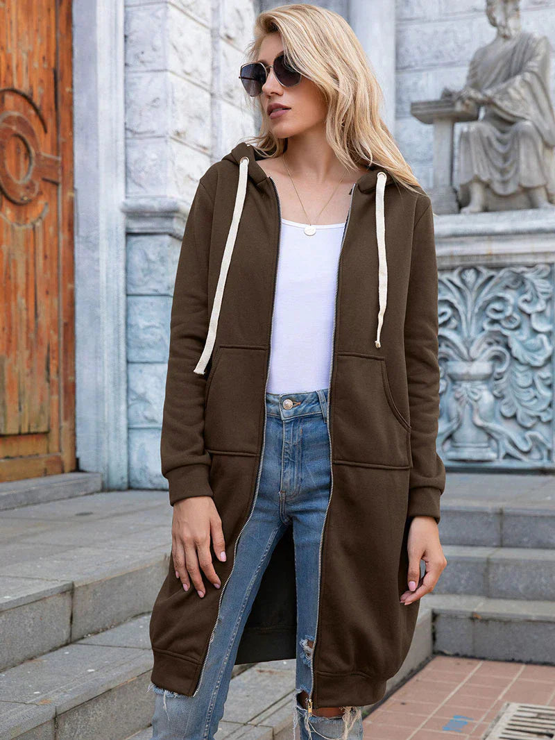 Lang geschnittenes Sweatshirt für Frauen