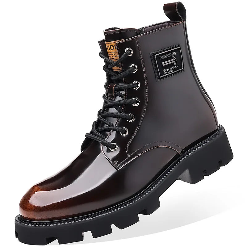 Caspian | militärische lederstiefel für männer