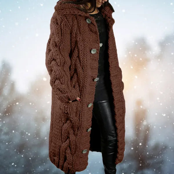 Gemütliche Frauen Strickjacke für Herbst & Winter Stil