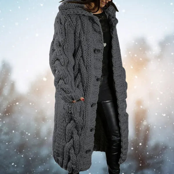 Gemütliche Frauen Strickjacke für Herbst & Winter Stil