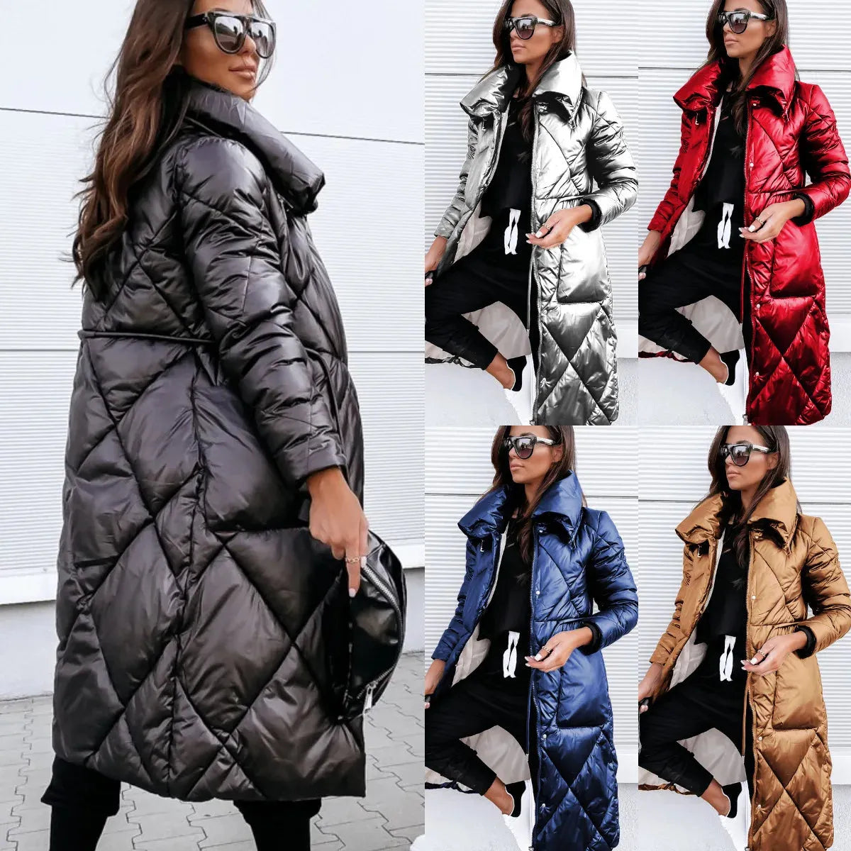 Warme gesteppte Baumwoll-Parka Frauen/Herren für Herbst & Winter