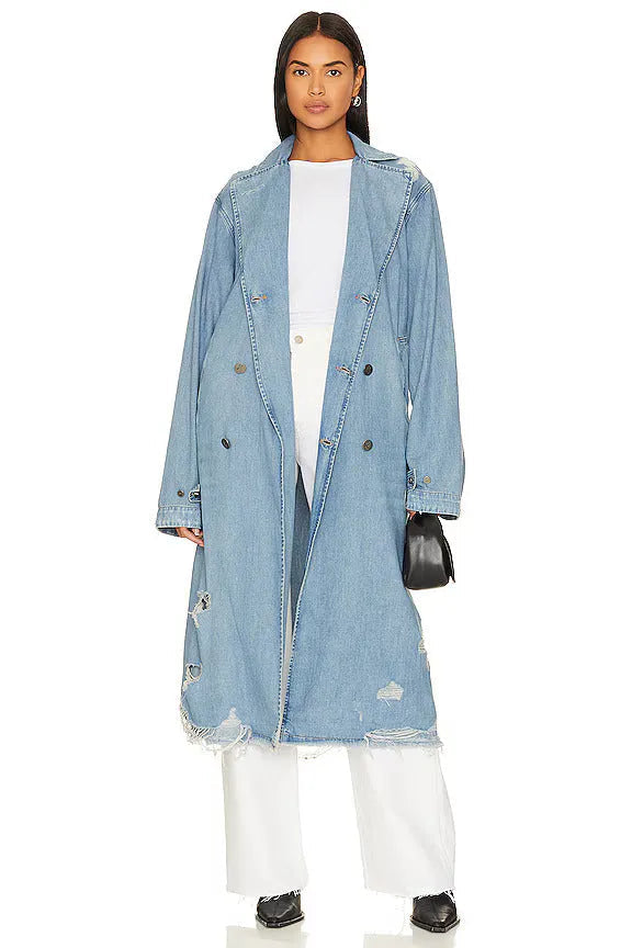 Elegante Frauen-Jeansjacke für Herbst & Winter 2024