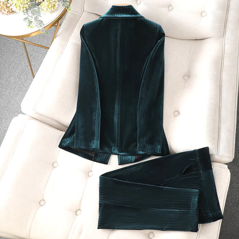 Madison - Set aus Samtjacke und Hose für Damen